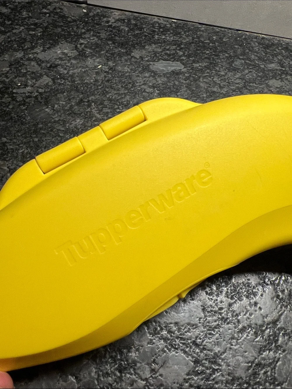 Tupperware Yellow Banana Keeper or snack container Like new